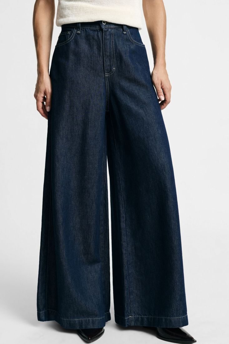ELENA WIDE DENIM PANTS