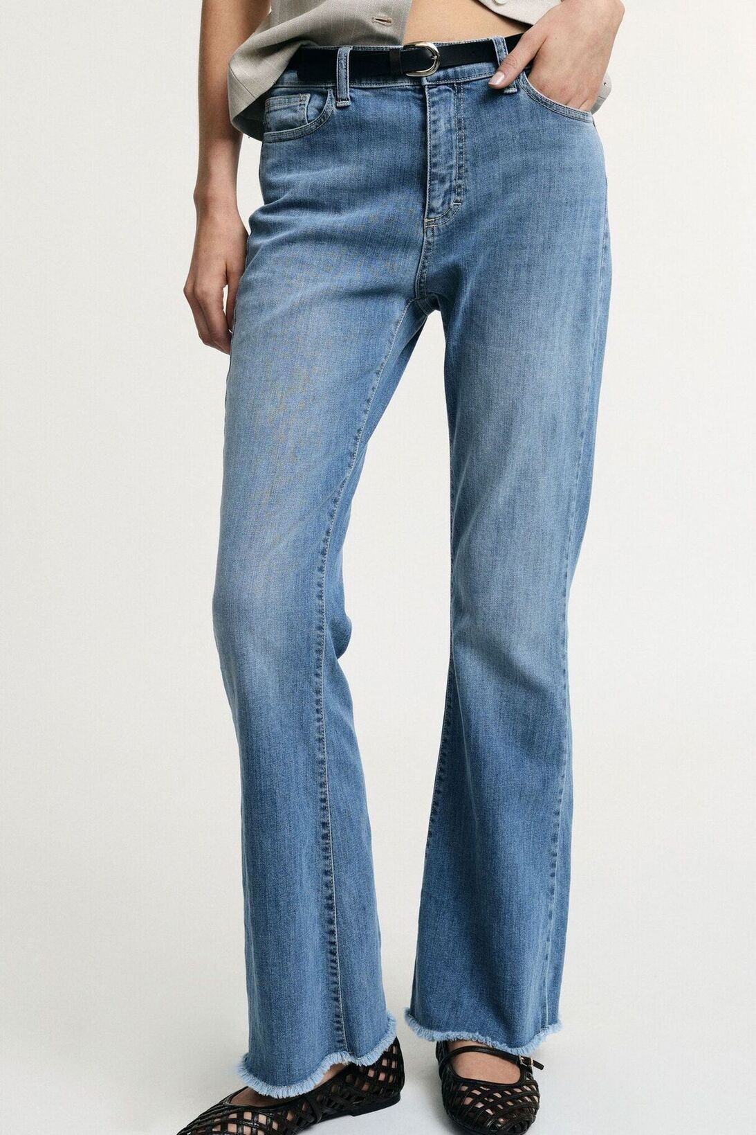 LEANNE BELL BOTTOM JEANS - Vesta Donna