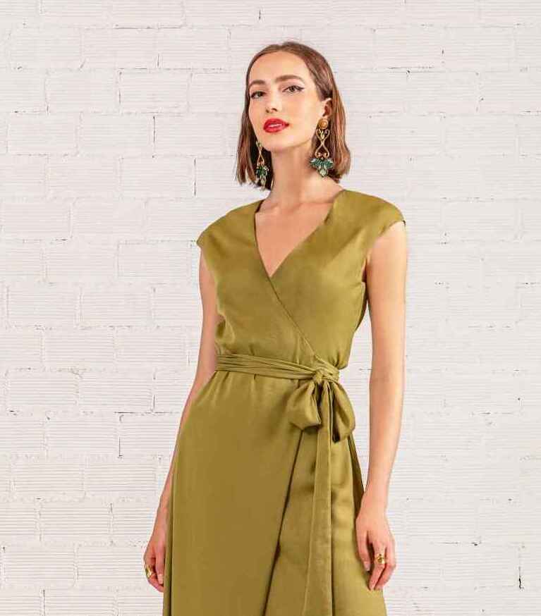 FARLAH WRAP DRESS - Vesta Donna