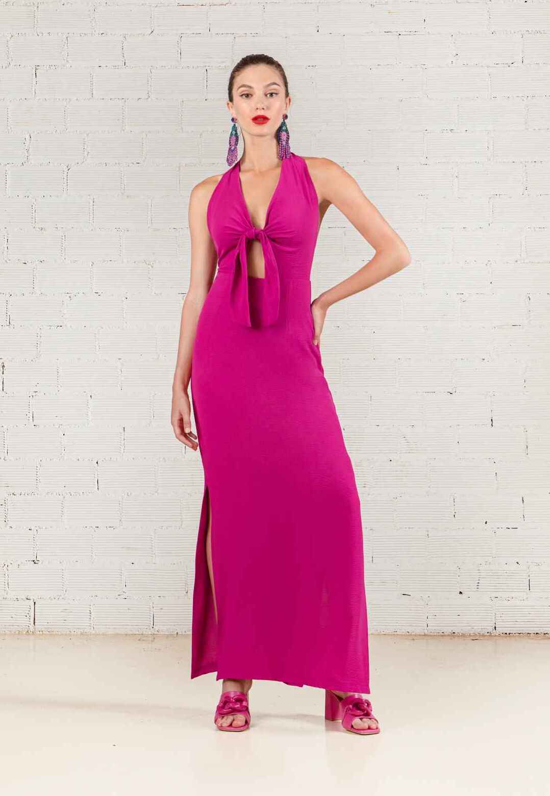 FARLAH BOW DRESS - Vesta Donna