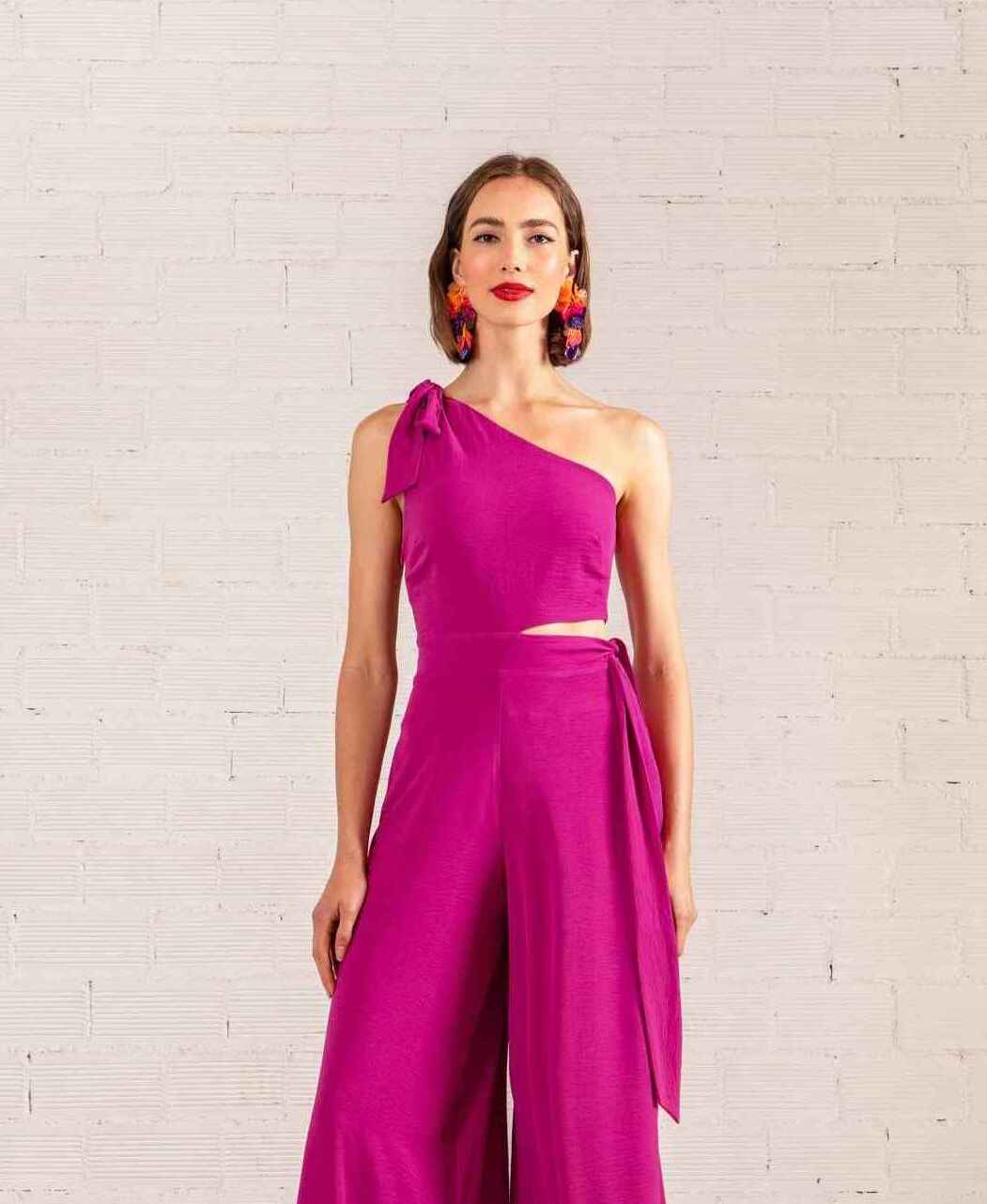 FARLAH ONE SHOULDER JUMPSUIT - Vesta Donna