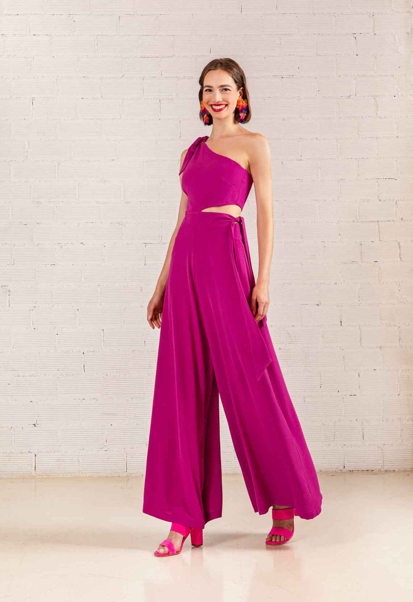 FARLAH ONE SHOULDER JUMPSUIT - Vesta Donna