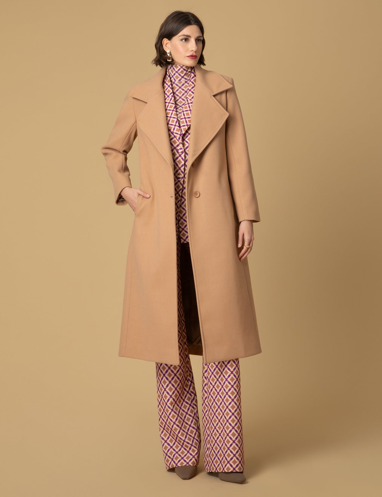 MORGAN COAT CAMEL - Vesta Donna
