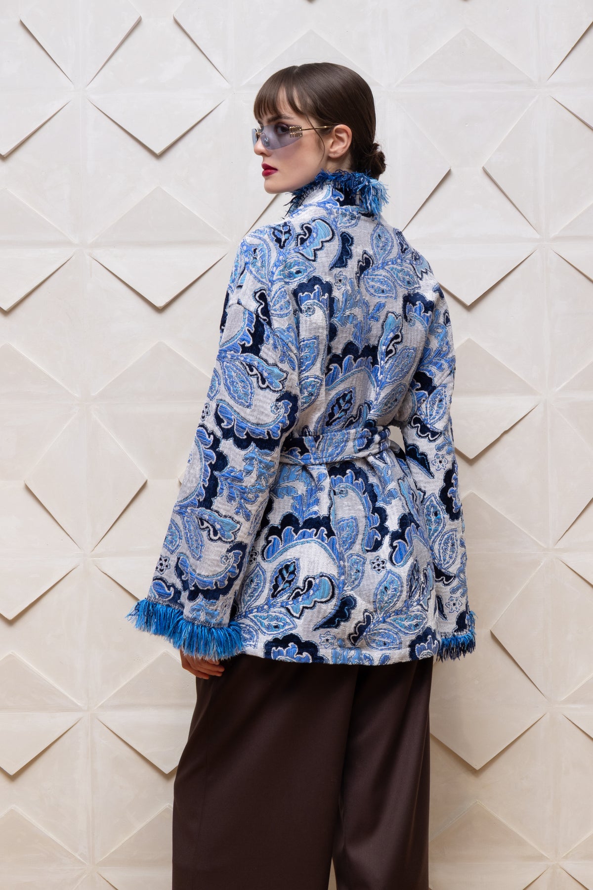 ARIE CARDIGAN BLUE - Vesta Donna