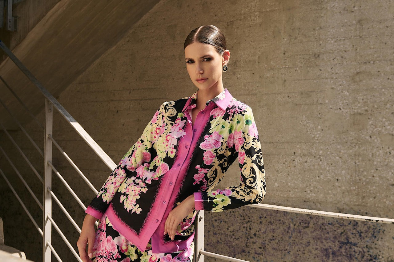 COLOR SYMPHONY SHIRT & PANTS SET - Vesta Donna