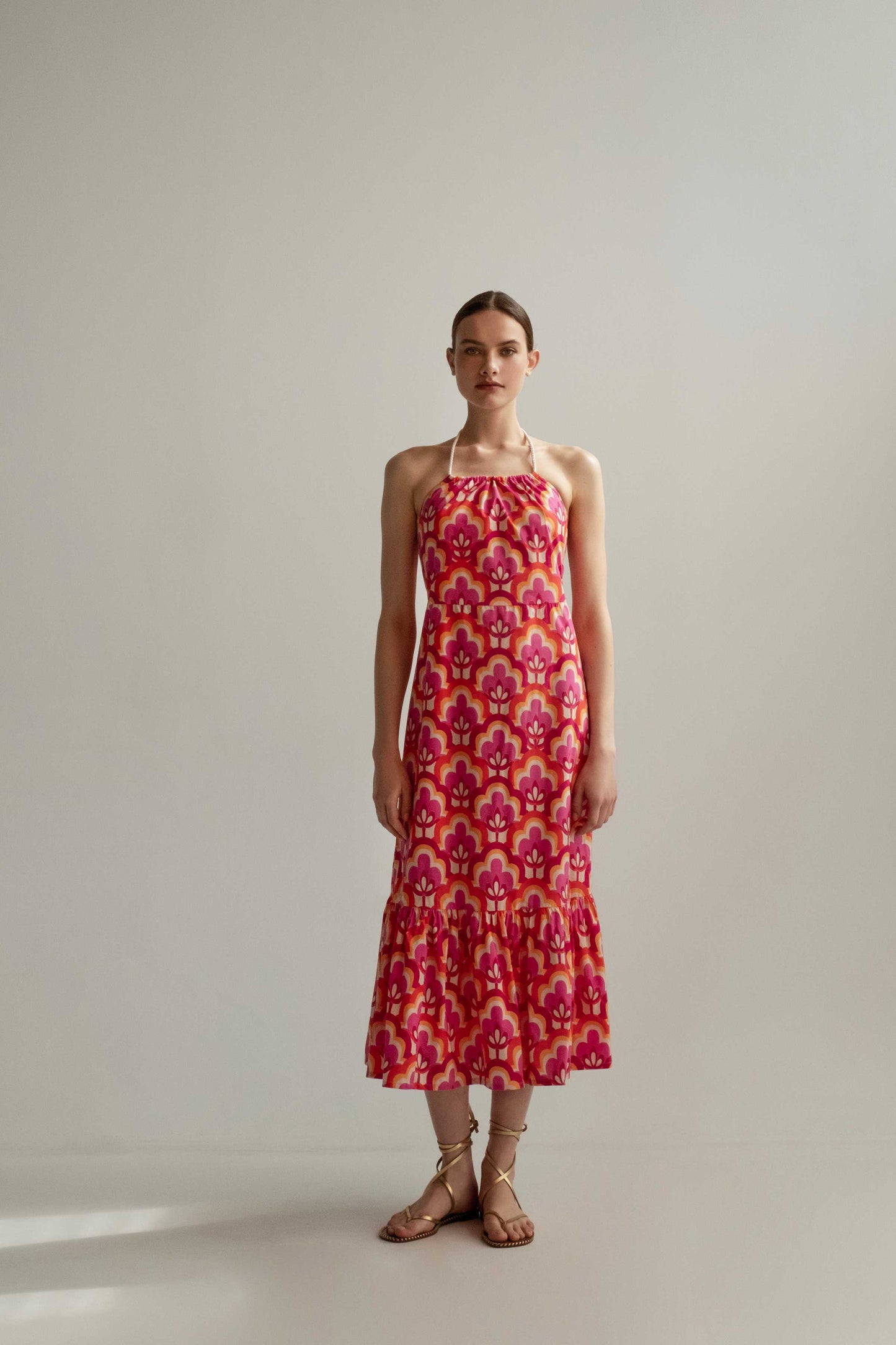 Milla FLOWERS LONG DRESS - Vesta Donna