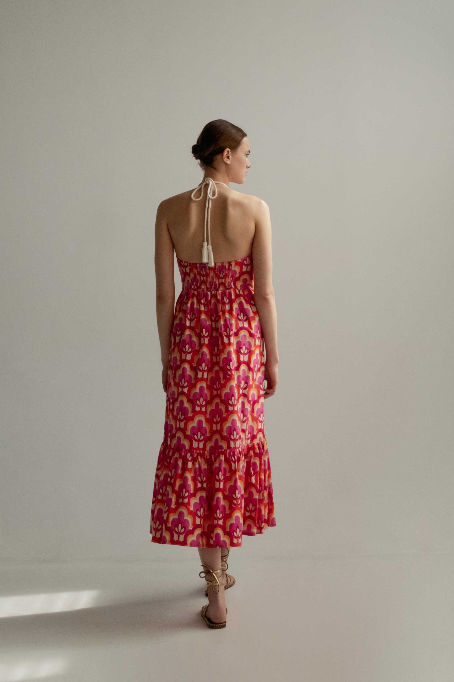 Milla FLOWERS LONG DRESS - Vesta Donna
