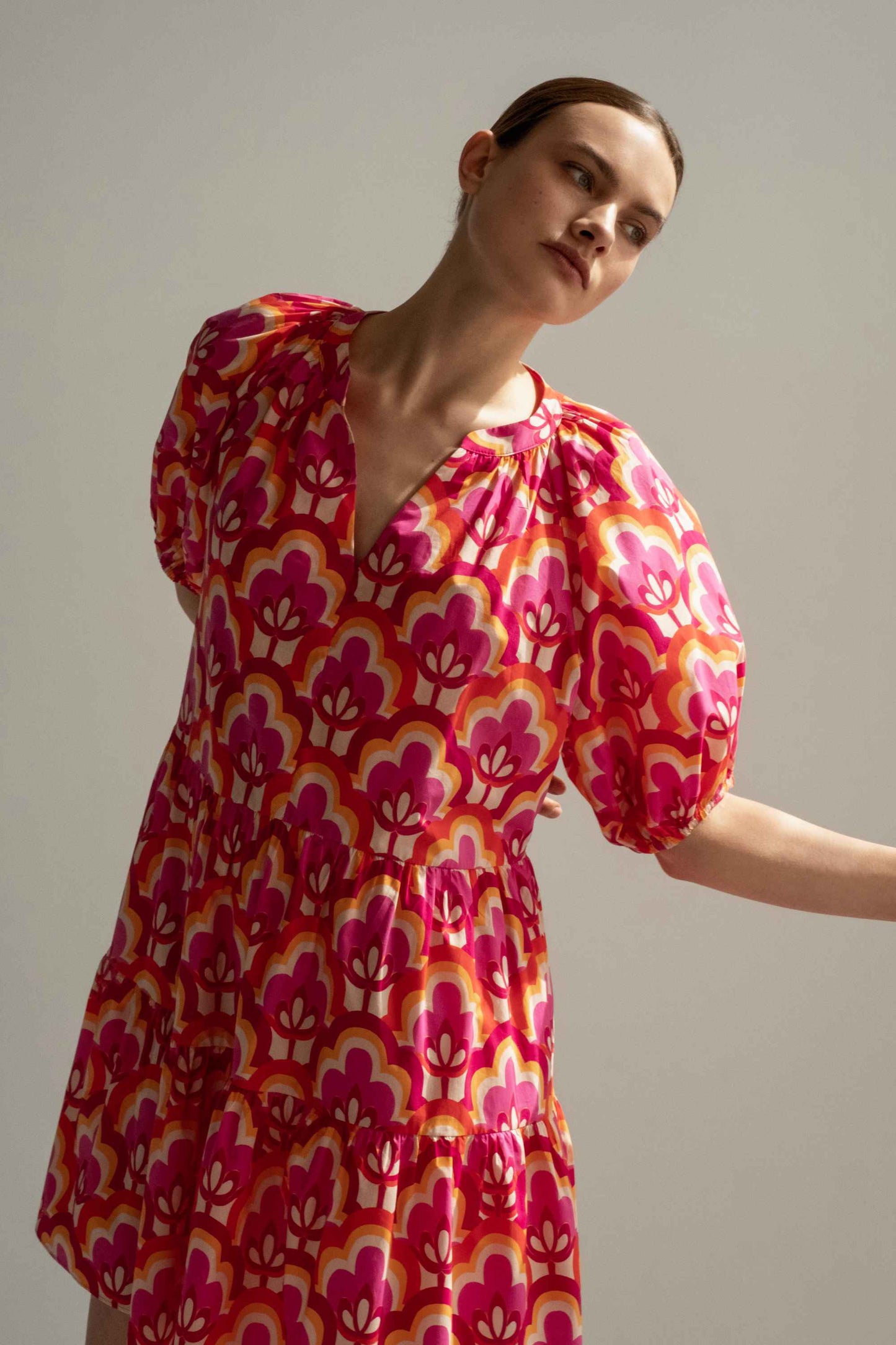 Milla FLOWERS SHORT DRESS - Vesta Donna