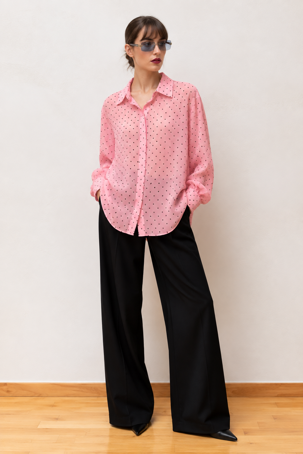 JOANNA POLKA DOT SHIRT