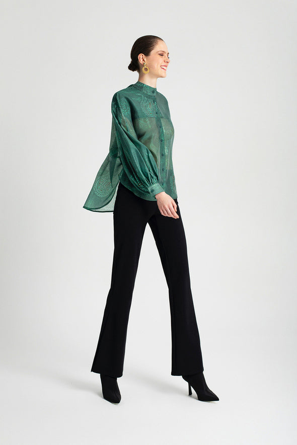 LISA SHIRT GREEN - Vesta Donna