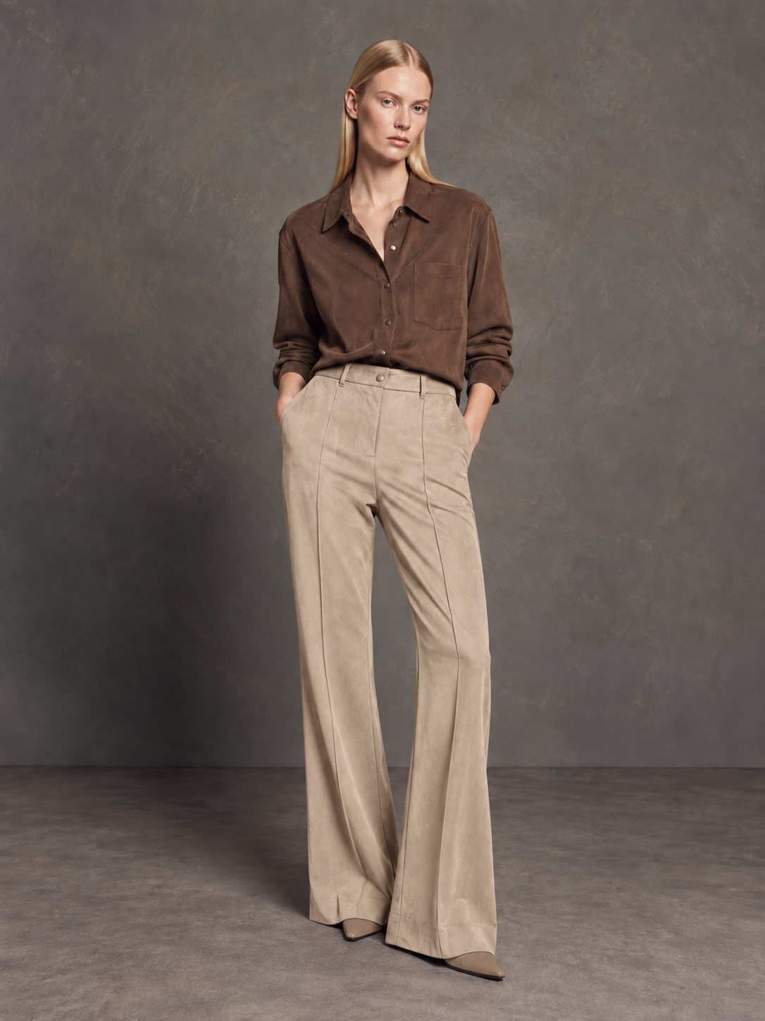 COCOA SUEDE PANTS BEIGE