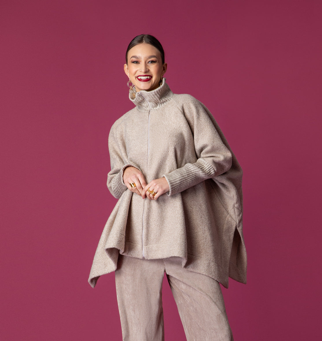 DANTE JACKET BEIGE - Vesta Donna