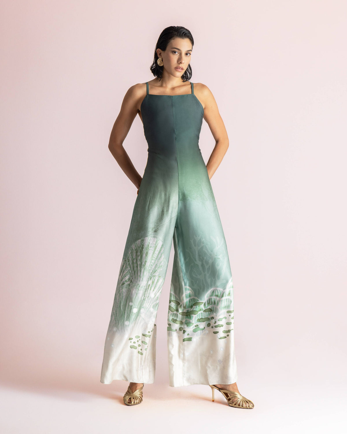 IRIDA JUMPSUIT KHAKI - Vesta Donna