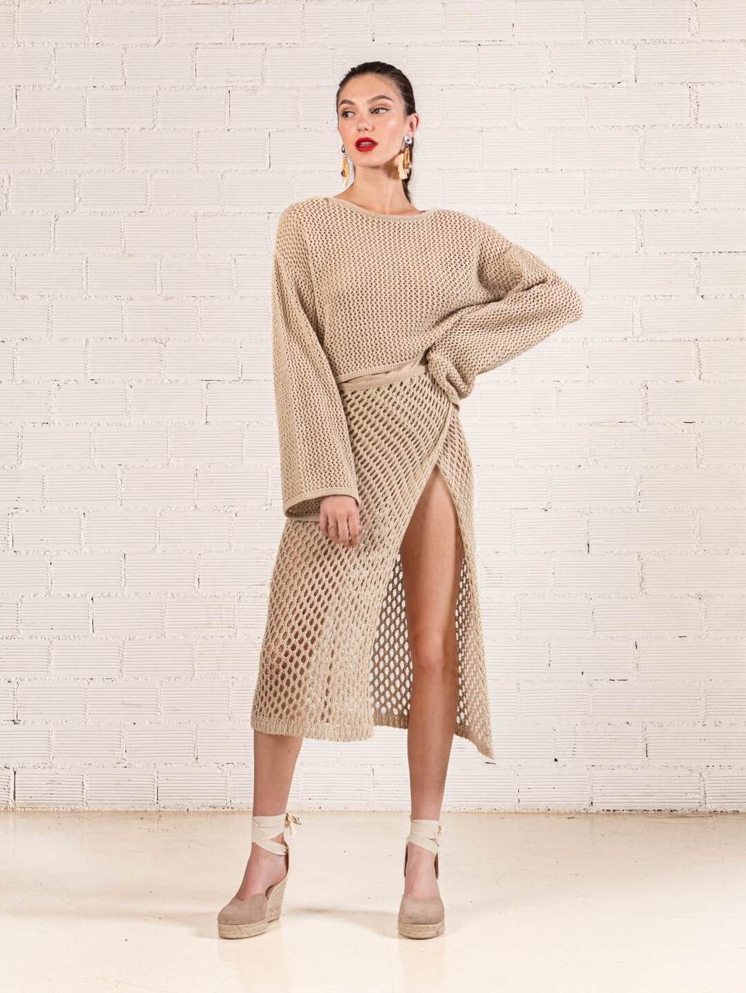 SAVANNAH KNIT SKIRT - Vesta Donna