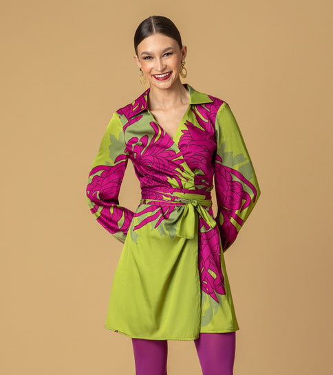 PAIGE WRAP DRESS - Vesta Donna