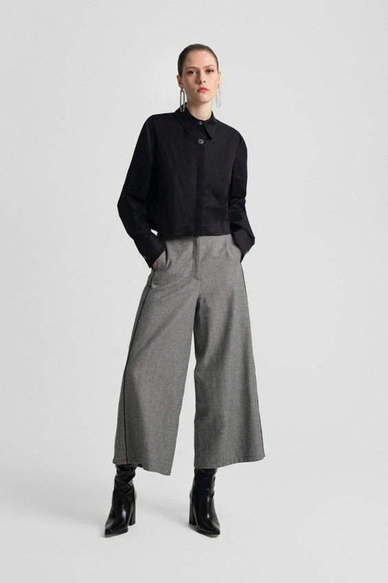 ANNETTE SHIRT BLACK - Vesta Donna