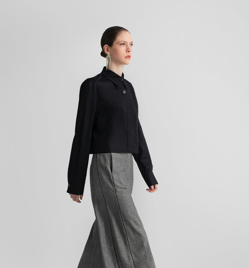 ANNETTE SHIRT BLACK - Vesta Donna