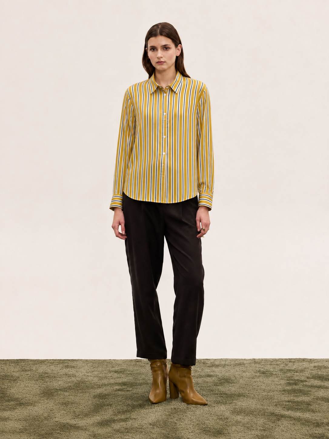 SOLEIL STRIPE SHIRT YELLOW