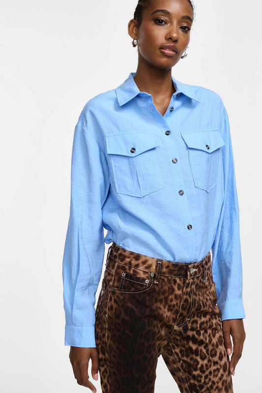 SUSANNE SHIRT LIGHT BLUE - Vesta Donna