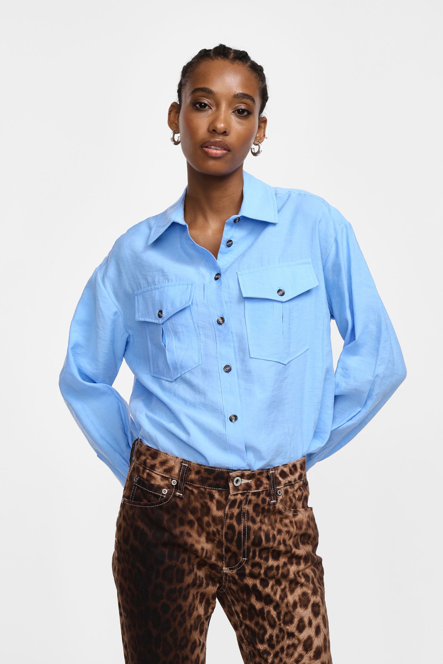 SUSANNE SHIRT LIGHT BLUE - Vesta Donna