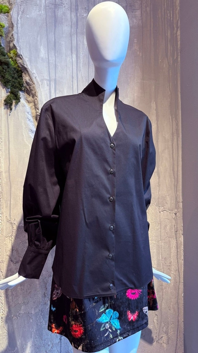 KRYSTAL SHIRT BLACK - Vesta Donna