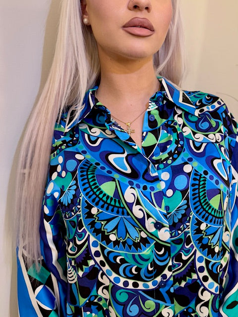 JANIS SHIRT BLUE - Vesta Donna