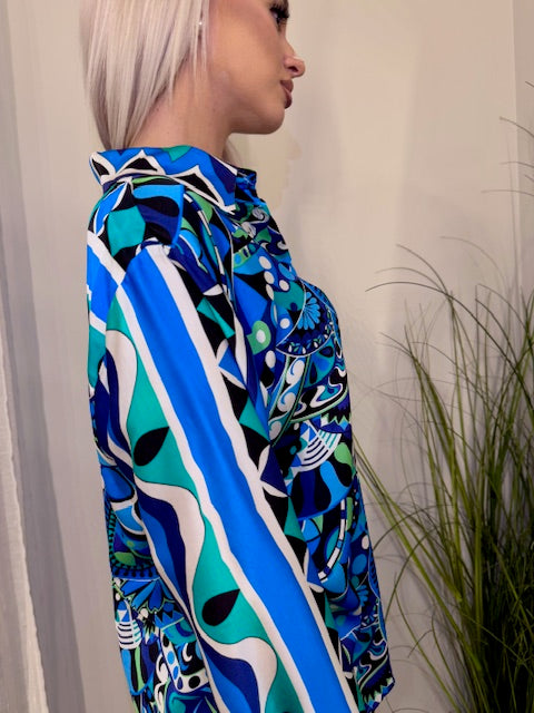 JANIS SHIRT BLUE - Vesta Donna