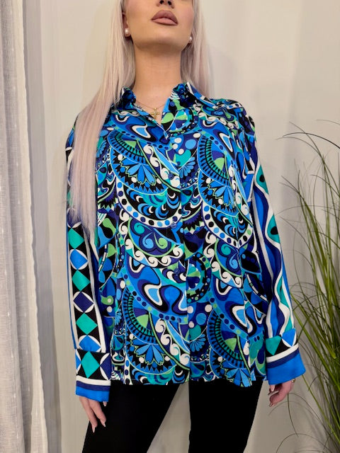 JANIS SHIRT BLUE - Vesta Donna