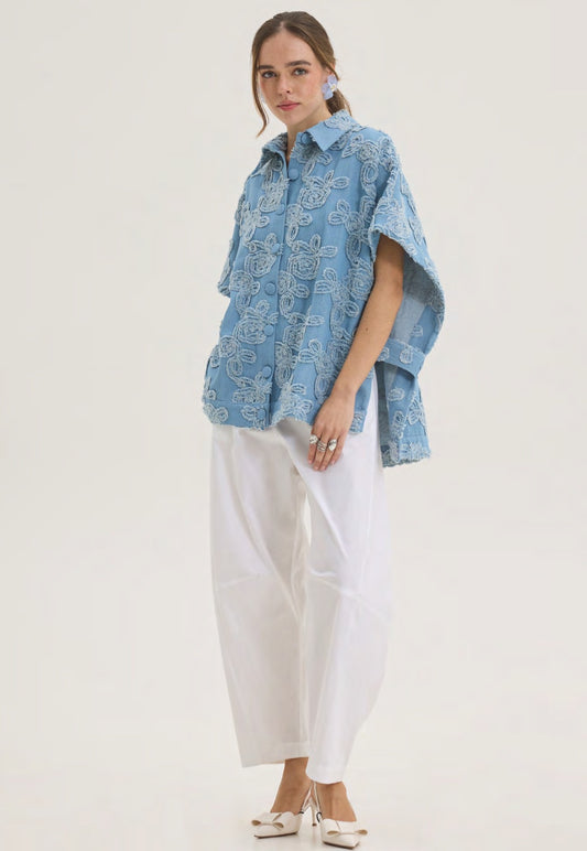 VENUS PONCHO JEAN JACKET