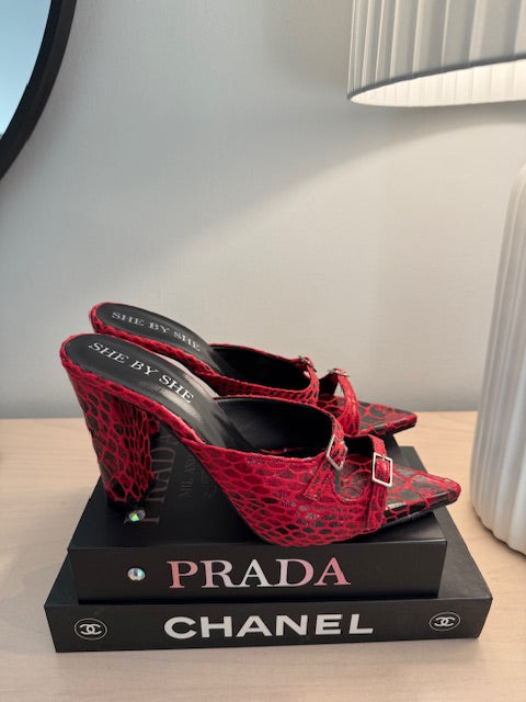 BIANNA MULES RED