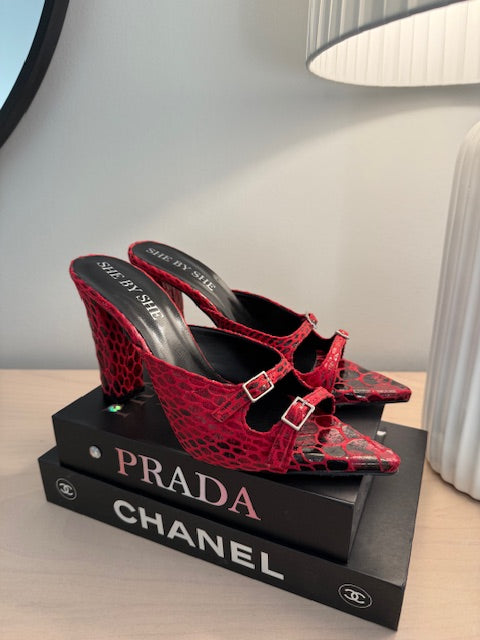 BIANNA MULES RED