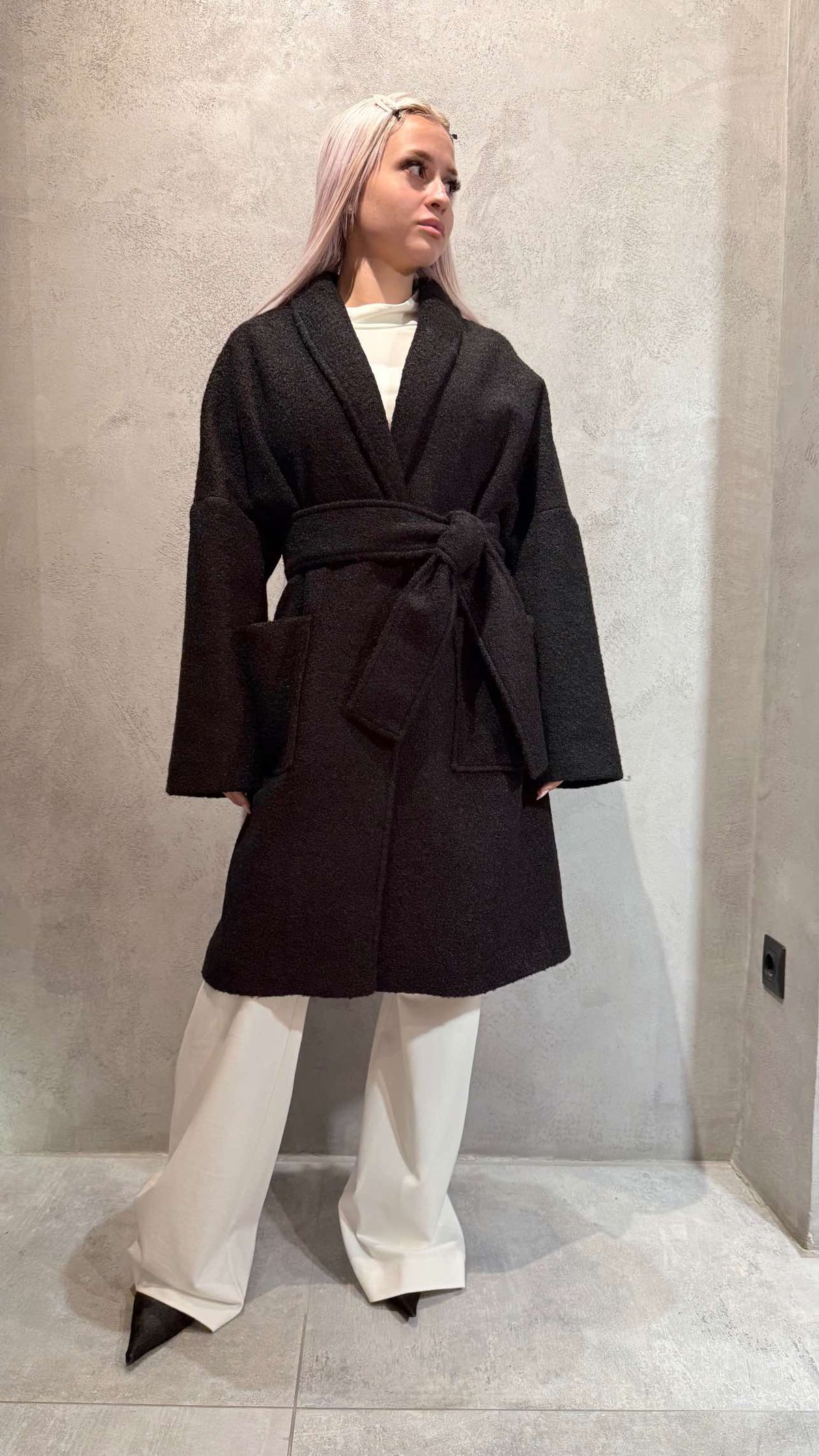 MANDY COAT BLACK - Vesta Donna