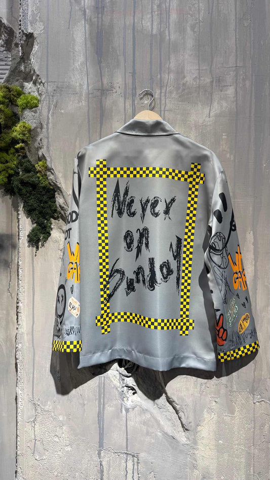 OUT OF LINE JACKET DARK GREY