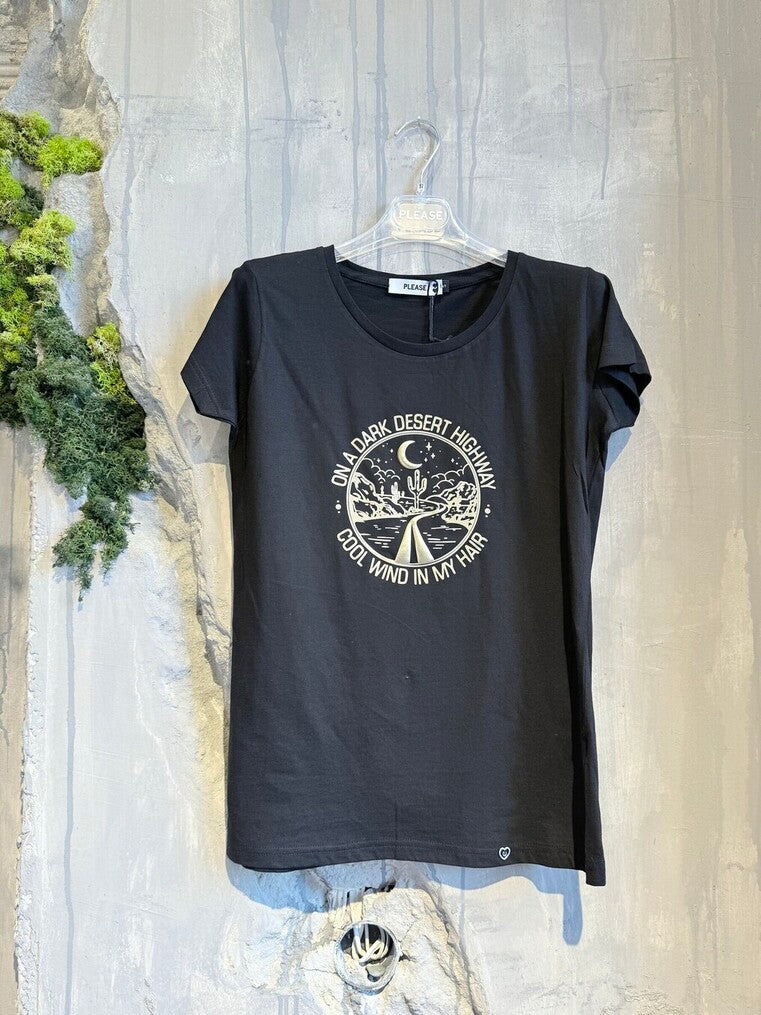 HOTEL CALIFORNIA T-SHIRT BLACK - Vesta Donna