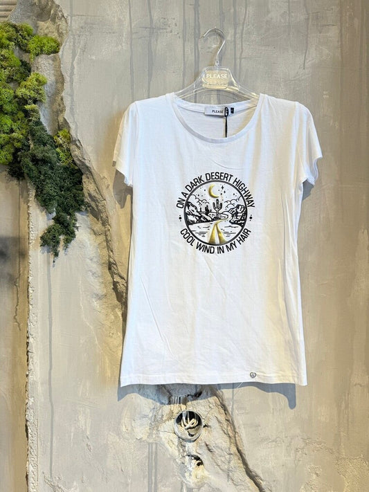 HOTEL CALIFORNIA T-SHIRT WHITE - Vesta Donna