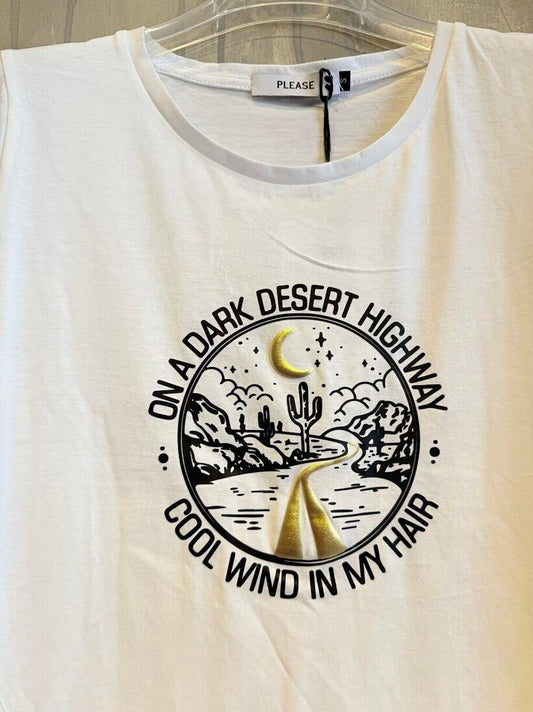 HOTEL CALIFORNIA T-SHIRT WHITE - Vesta Donna