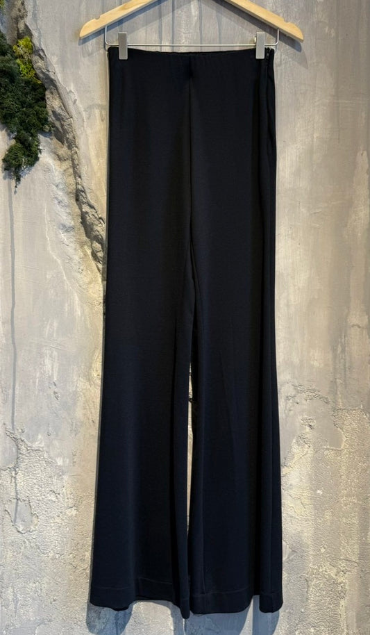 MAIA WIDE LEG PANTS BLACK - Vesta Donna