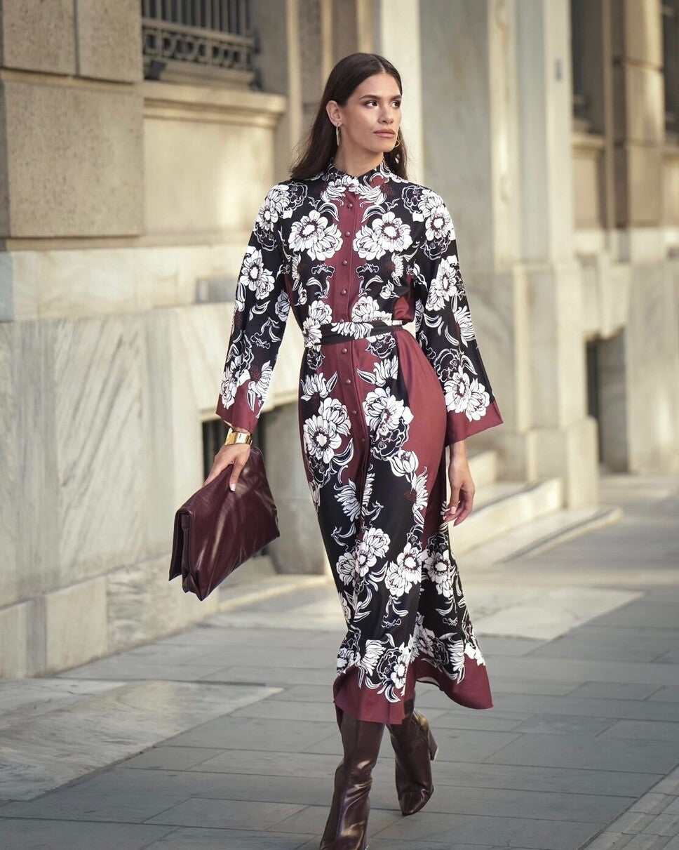 DARK CHOCOLATE DRESS - Vesta Donna