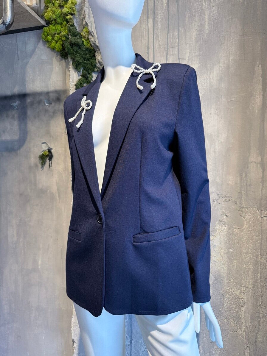 CLARA JACKET NAVY BLUE - Vesta Donna