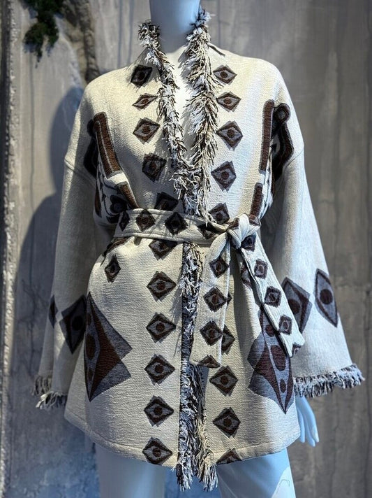 ELEA JACKET ECRU - Vesta Donna