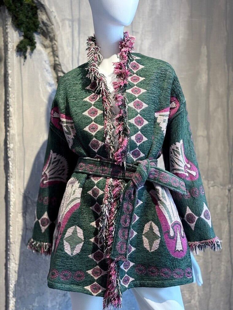 ELYNA JACKET GREEN - Vesta Donna