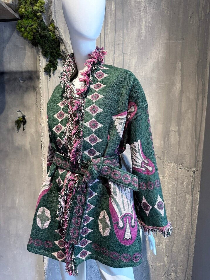 ELYNA JACKET GREEN - Vesta Donna