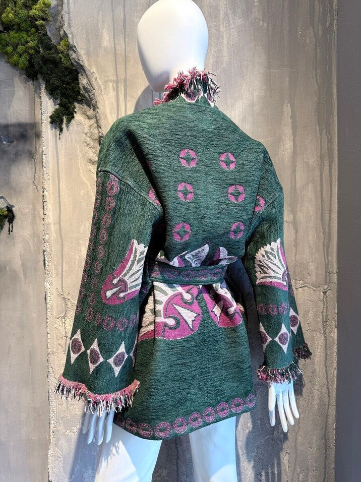 ELYNA JACKET GREEN - Vesta Donna