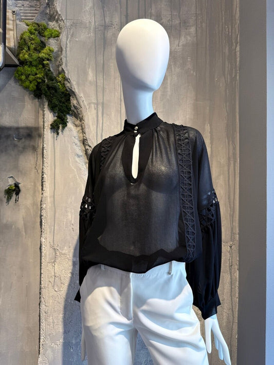 YVONY TOP BLACK - Vesta Donna