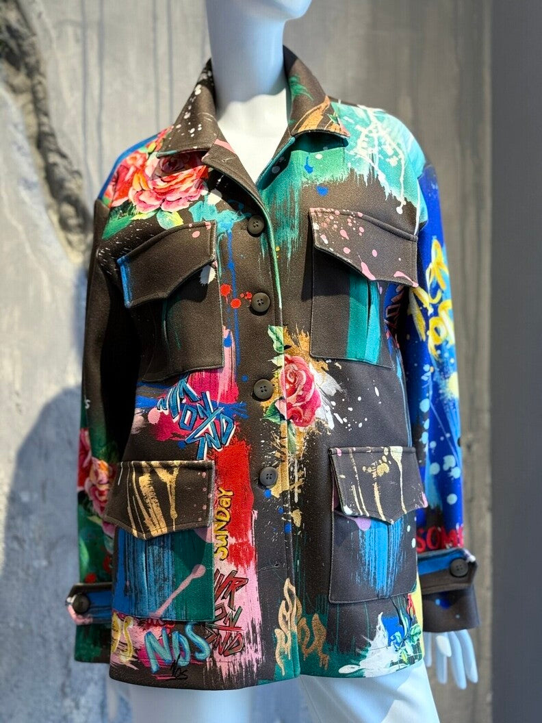 ADIRA JACKET KHAKI - Vesta Donna