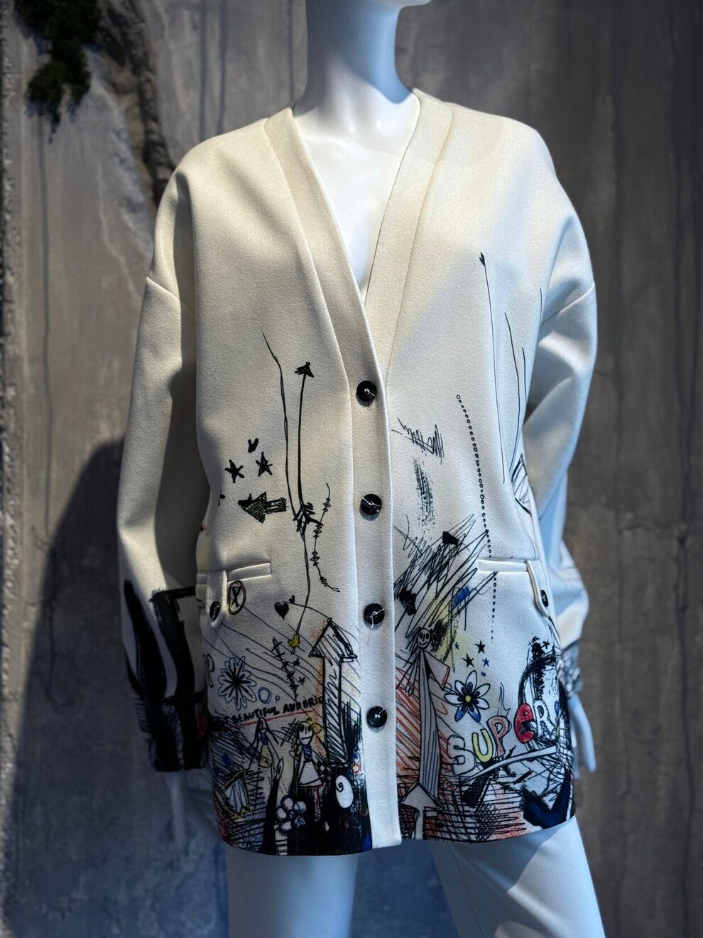 LUNA JACKET ECRU - Vesta Donna