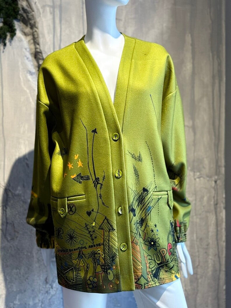 LUNA JACKET OLIVE - Vesta Donna