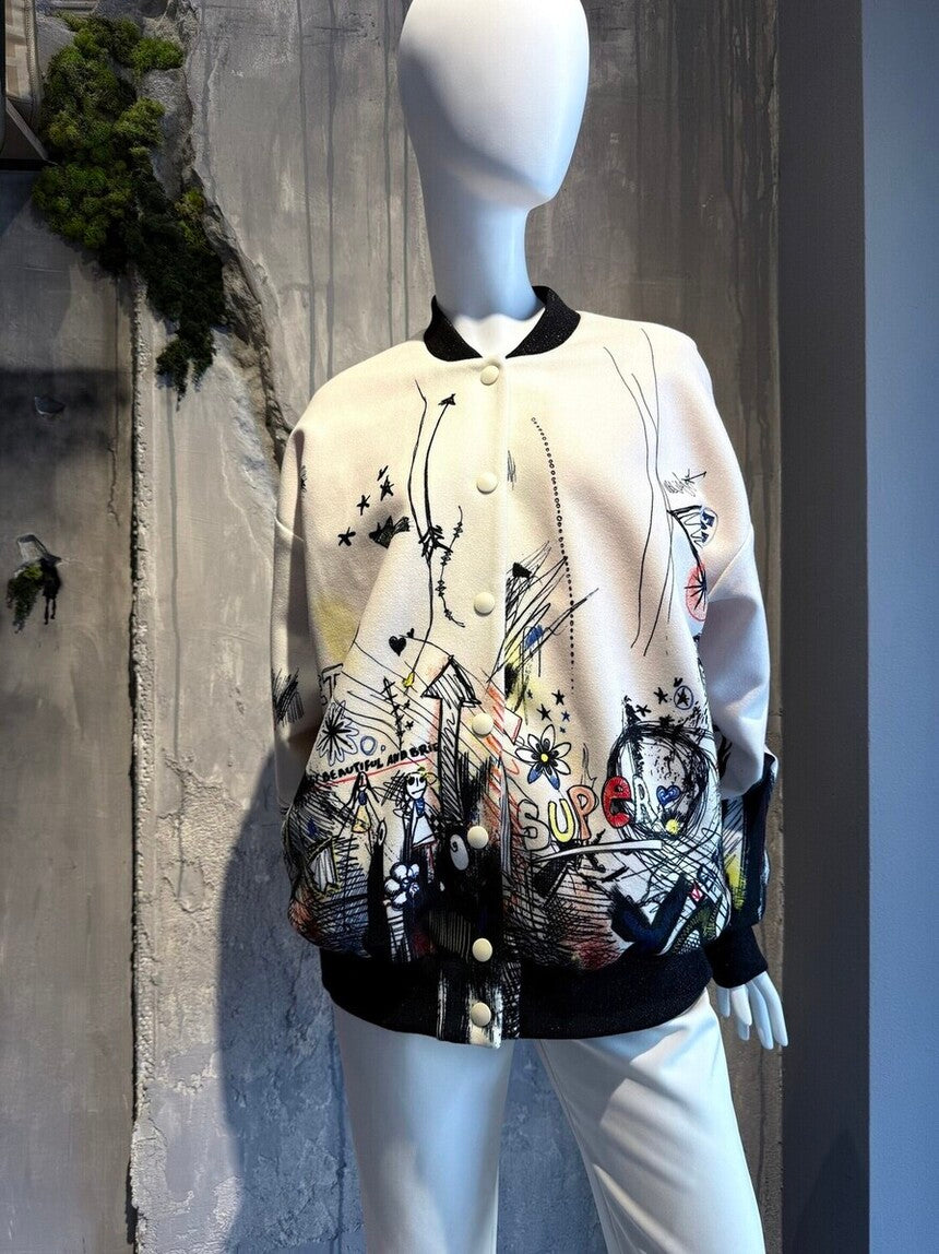 RUTH JACKET ECRU - Vesta Donna