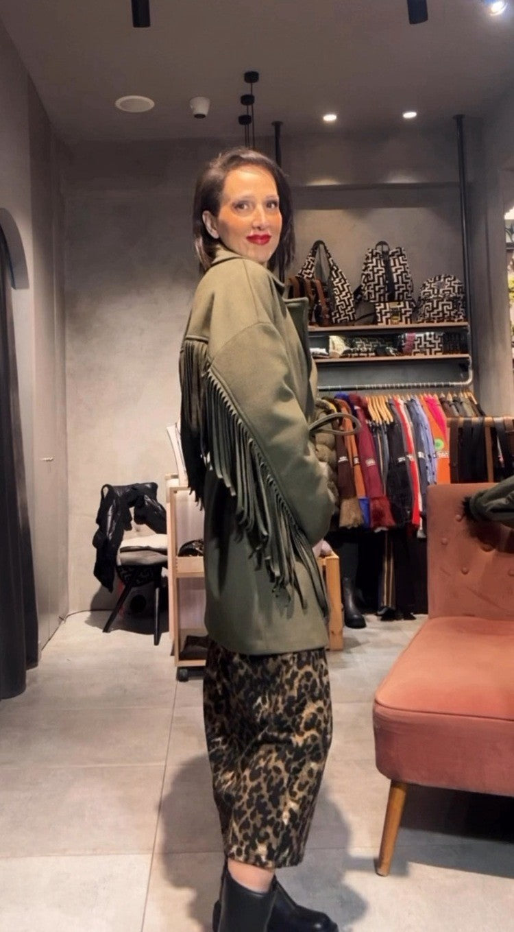 MONIA COAT KHAKI - Vesta Donna