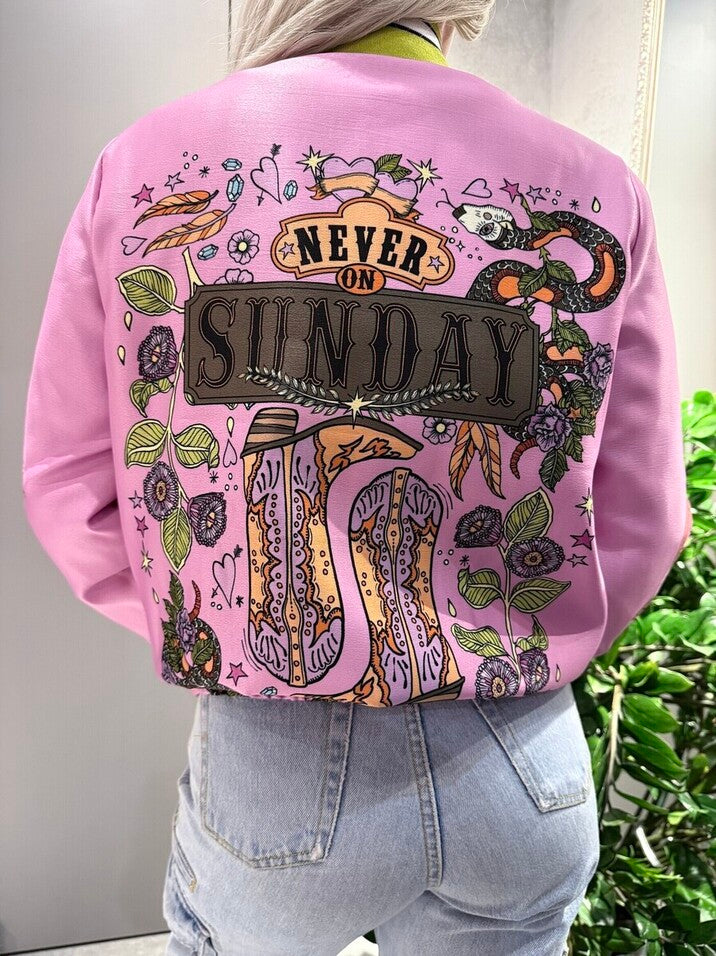 RANCH JACKET PINK - Vesta Donna